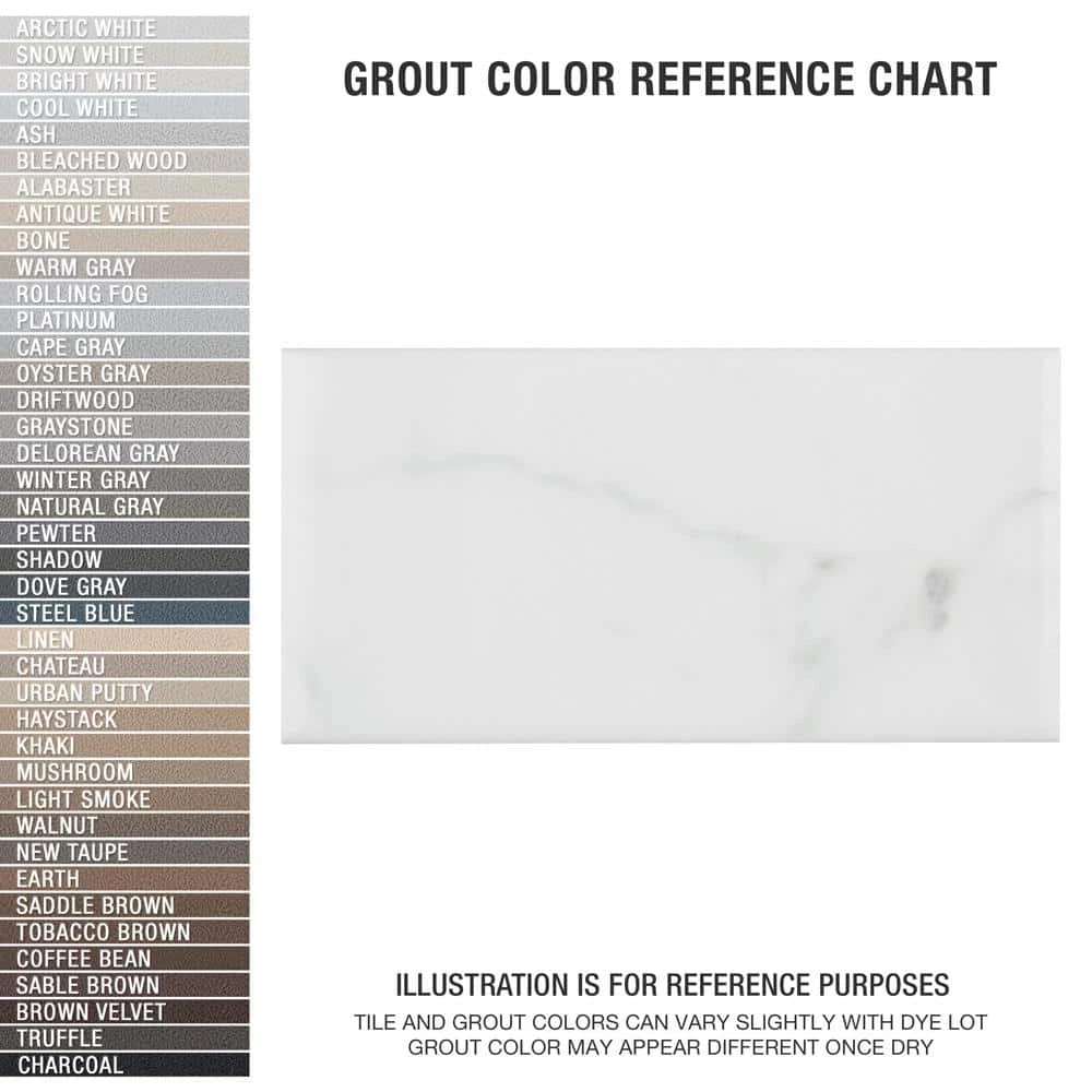 Classico Carrara Glossy 3 in. x 6 in. Ceramic Wall Tile (5.72 sq. ft./Case) by Merola Tile - Image 5