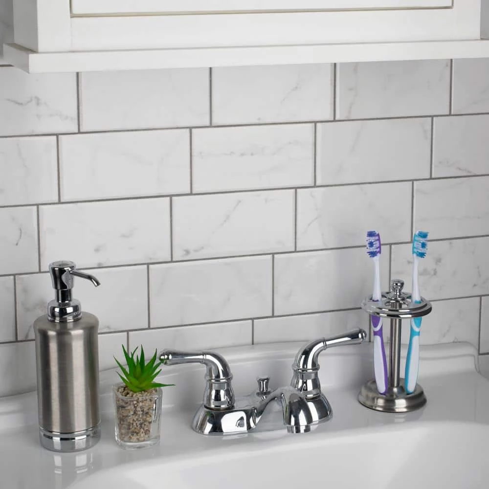 Classico Carrara Glossy 3 in. x 6 in. Ceramic Wall Tile (5.72 sq. ft./Case) by Merola Tile - Image 3