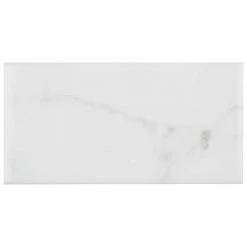 Classico Carrara Glossy 3 in. x 6 in. Ceramic Wall Tile (5.72 sq. ft./Case) by Merola Tile