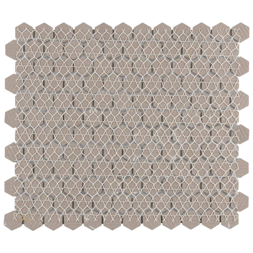Metro 1 in. Hex Glossy Mint 10-1/4 in. x 11-7/8 in. Porcelain Mosaic Tile (8.6 sq. ft./Case) by Merola Tile - Image 6