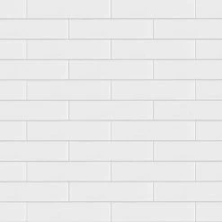 Metro Soho Subway Glossy White 1-3/4 in. x 7-3/4 in. Porcelain Floor and Wall Tile (3.0 sq. ft./Case) by Merola Tile