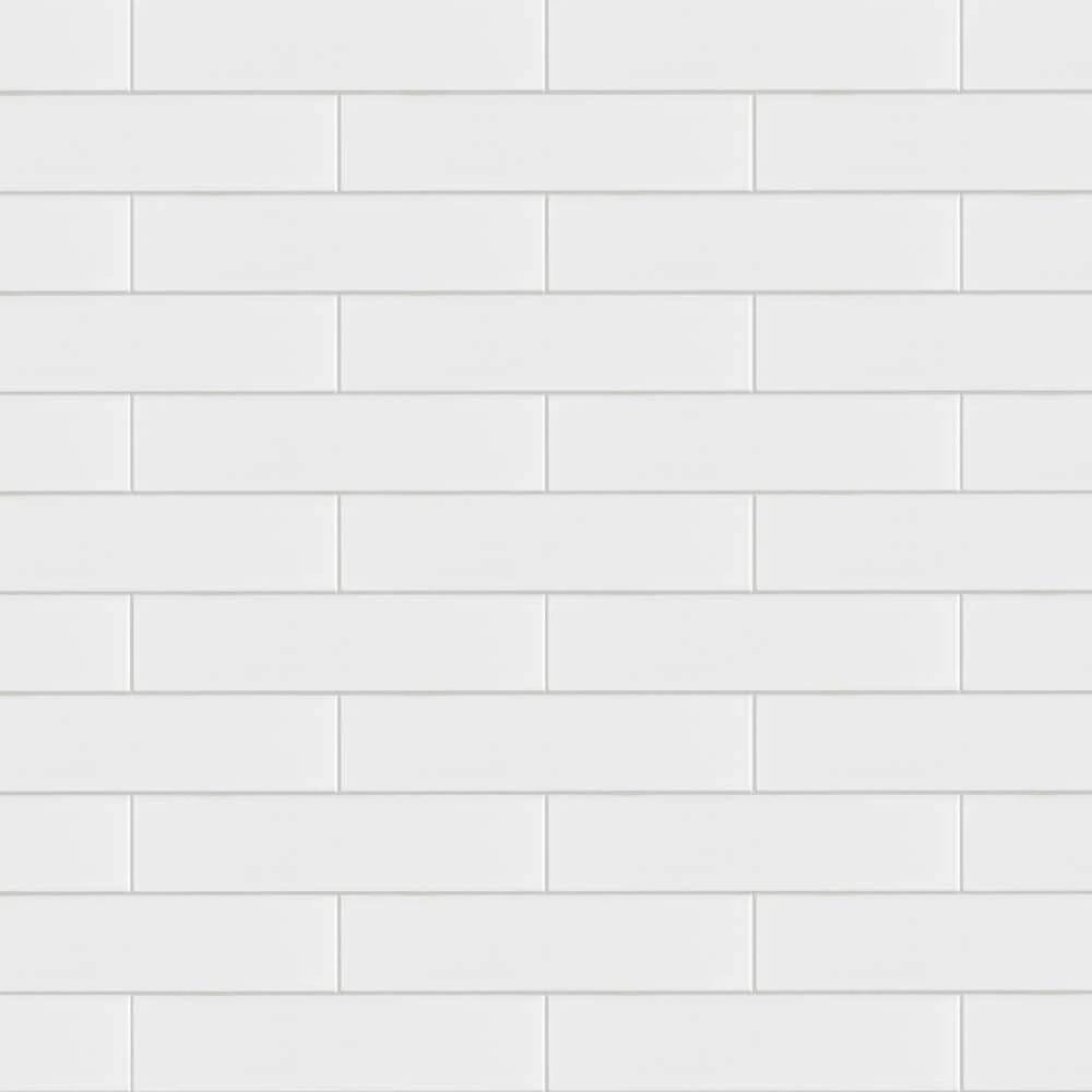 Metro Soho Subway Glossy White 1-3/4 in. x 7-3/4 in. Porcelain Floor and Wall Tile (3.0 sq. ft./Case) by Merola Tile