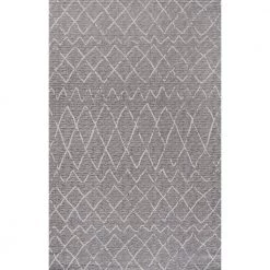 Madaba Gray/Cream 3 ft. x 5 ft. Moroccan Trellis Indoor/Outdoor Area Rug by JONATHAN Y