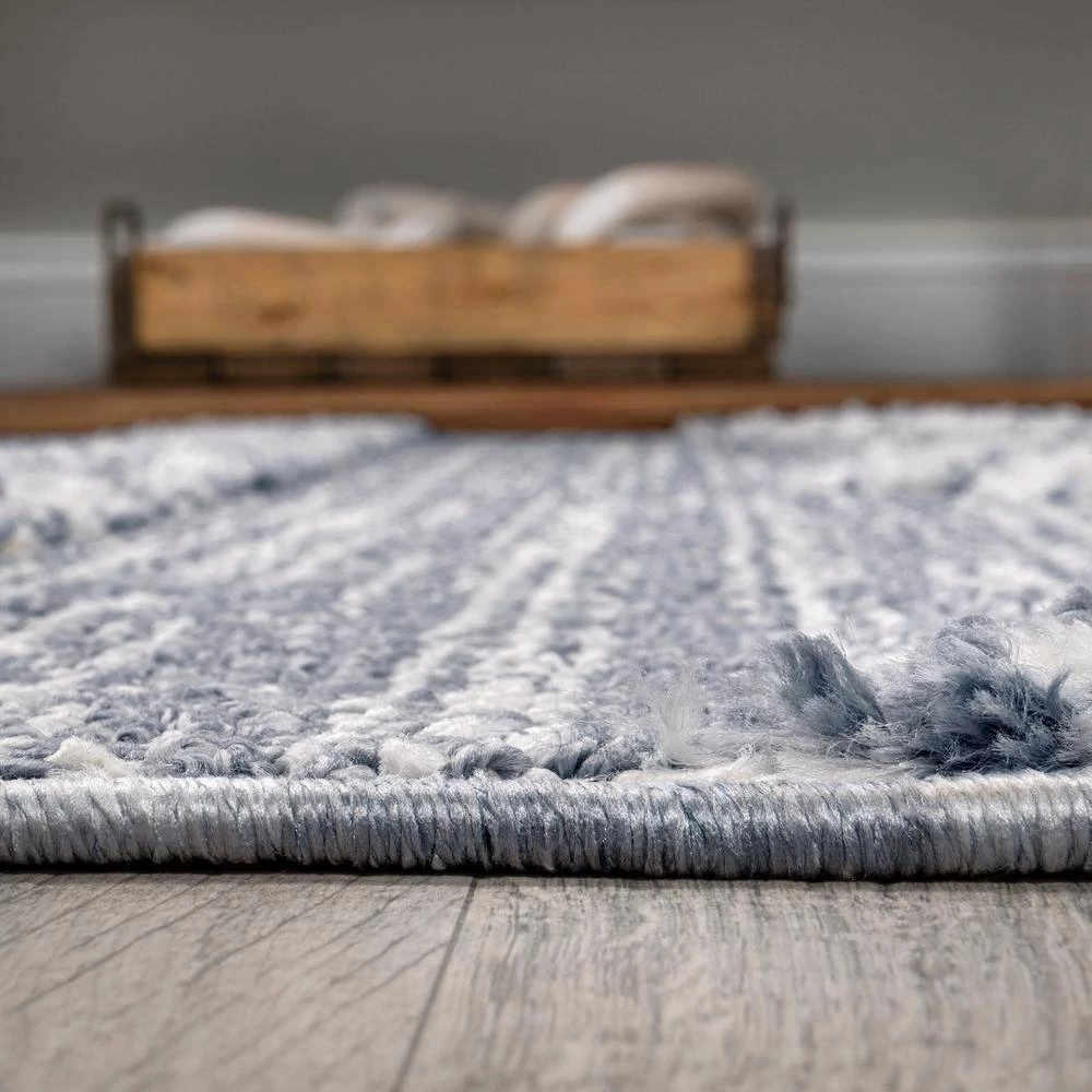 Sofie Gray/Cream 5 ft. x 8 ft. Moroccan Trellis High-Low Area Rug by JONATHAN Y - Image 11