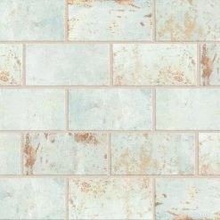 Biarritz Green 3 in. x 6 in. Ceramic Wall Tile (5.72 sq. ft. / Case) by Merola Tile