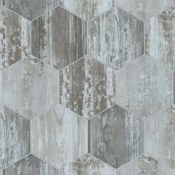 Suomi Hex Grey 8-5/8 in. x 9-7/8 in. Porcelain Floor and Wall Tile (11.56 sq. ft./Case) by Merola Tile