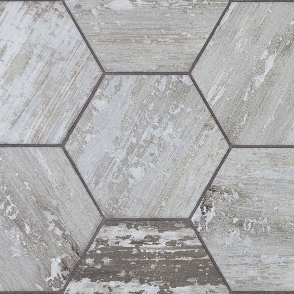 Suomi Hex Grey 8-5/8 in. x 9-7/8 in. Porcelain Floor and Wall Tile (11.56 sq. ft./Case) by Merola Tile - Image 7