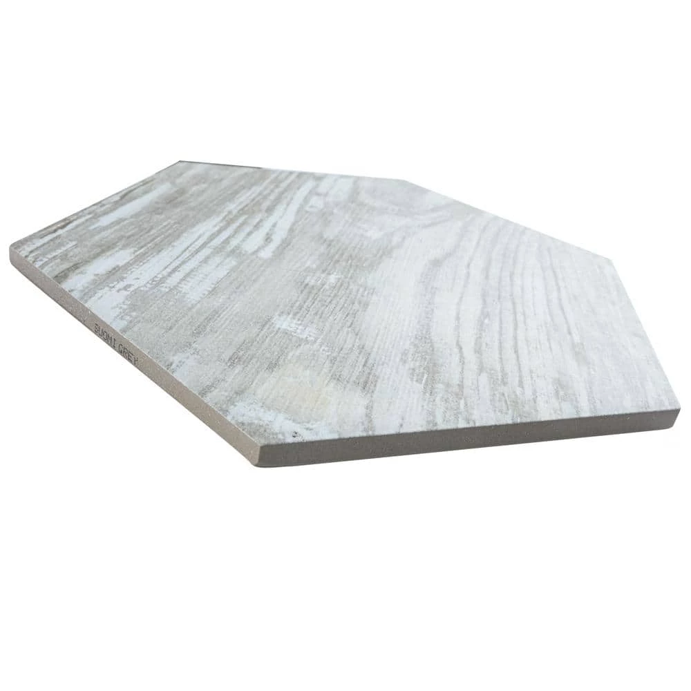 Suomi Hex Grey 8-5/8 in. x 9-7/8 in. Porcelain Floor and Wall Tile (11.56 sq. ft./Case) by Merola Tile - Image 4