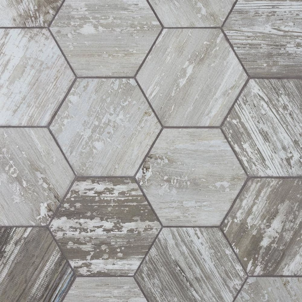 Suomi Hex Grey 8-5/8 in. x 9-7/8 in. Porcelain Floor and Wall Tile (11.56 sq. ft./Case) by Merola Tile - Image 8