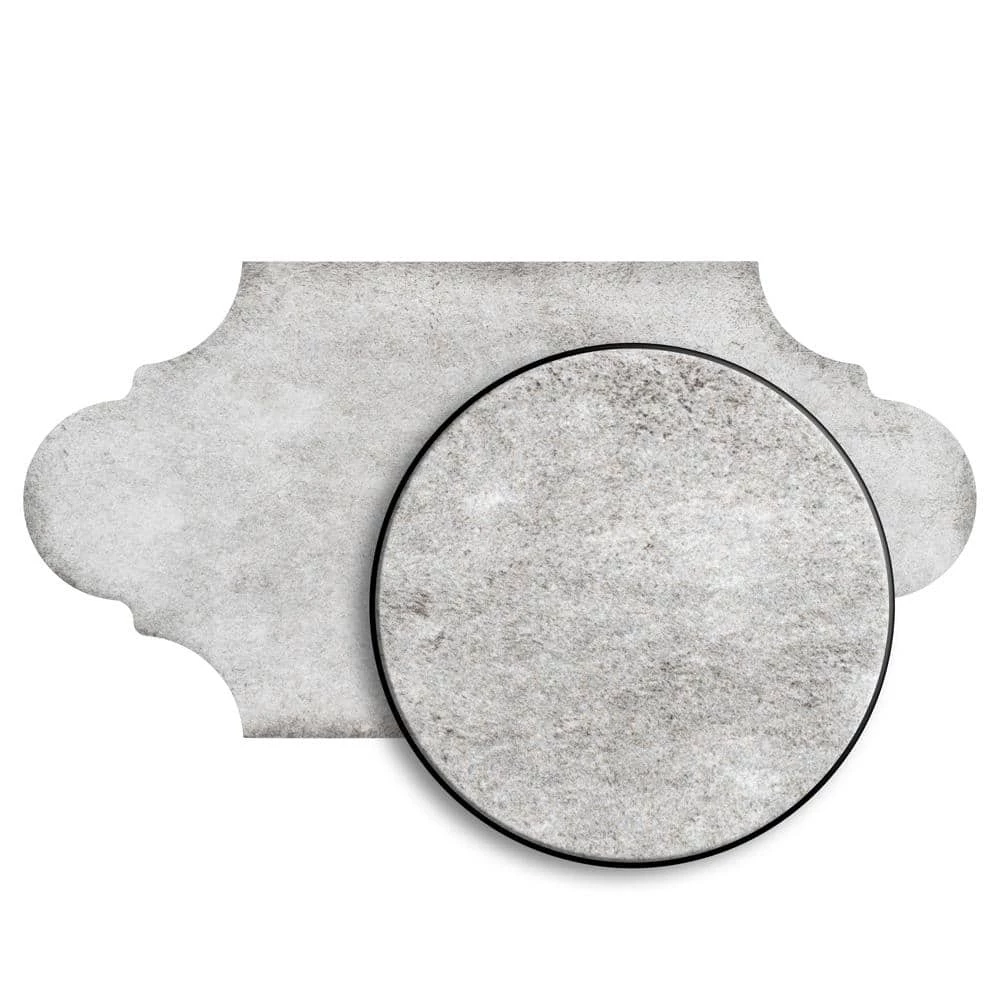 Alhama Provenzal Grey 6-3/8 in. x 12-7/8 in. Porcelain Floor and Wall Tile (8.8 sq. ft. / case) by Merola Tile - Image 9