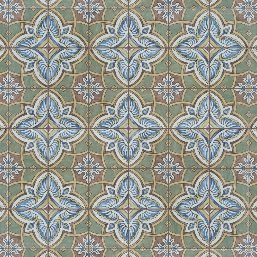 Harmonia Grove Green 13 in. x 13 in. Ceramic Floor and Wall Tile (12.19 sq. ft./Case) by Merola Tile - Image 14
