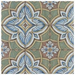 Harmonia Grove Green 13 in. x 13 in. Ceramic Floor and Wall Tile (12.19 sq. ft./Case) by Merola Tile