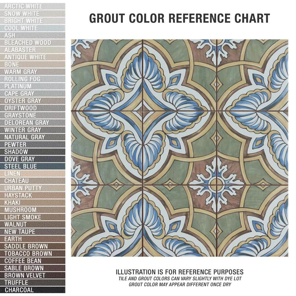 Harmonia Grove Green 13 in. x 13 in. Ceramic Floor and Wall Tile (12.19 sq. ft./Case) by Merola Tile - Image 15