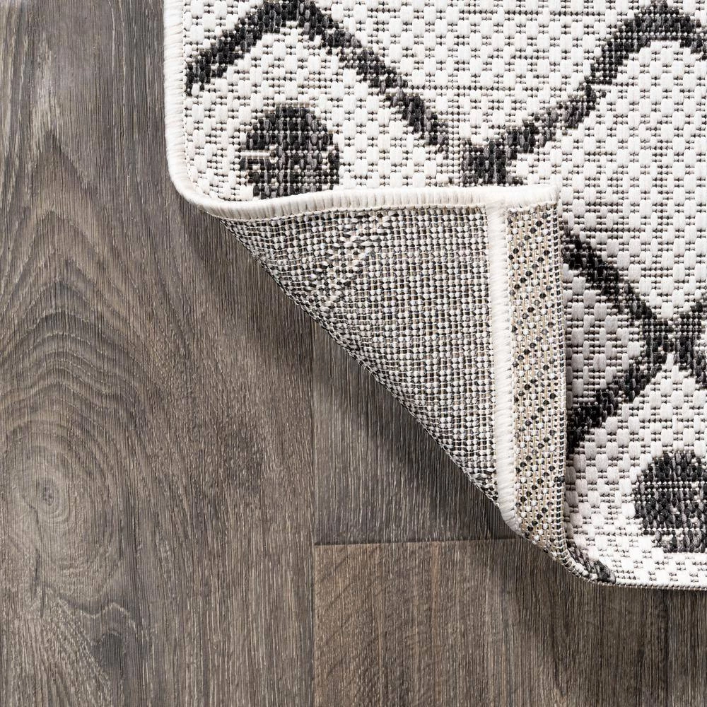Nokat Modern Bohemian Ivory/Black 8 ft. x 10 ft. Indoor/Outdoor Area Rug by JONATHAN Y - Image 15