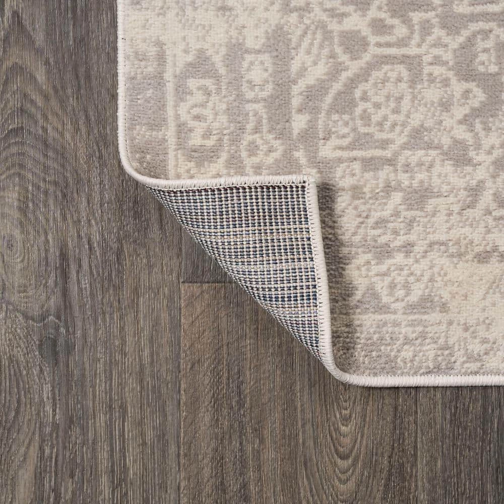 Alhambra Ornate Medallion Modern Ivory 8 ft. x 10 ft. Area Rug by JONATHAN Y - Image 8