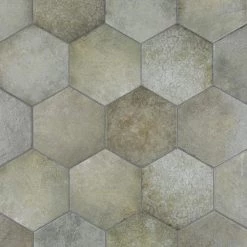 Heritage Hex Jungle 7 in. x 8 in. Porcelain Floor and Wall Tile (7.67 sq. ft./Case) by Merola Tile