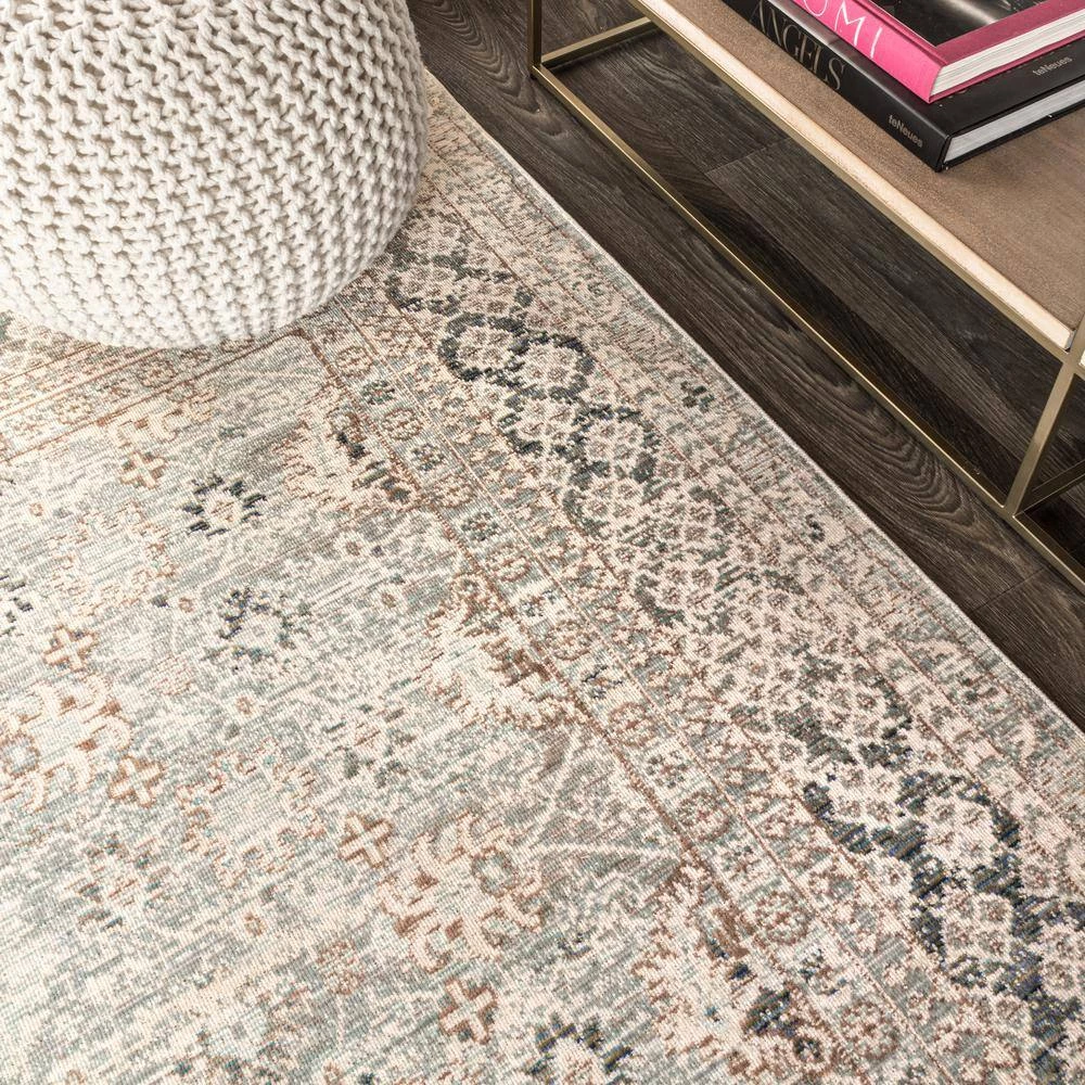 Stirling English Country Argyle Light Blue/Ivory 7 ft. 9 in. x 10 ft. Area Rug by JONATHAN Y - Image 6