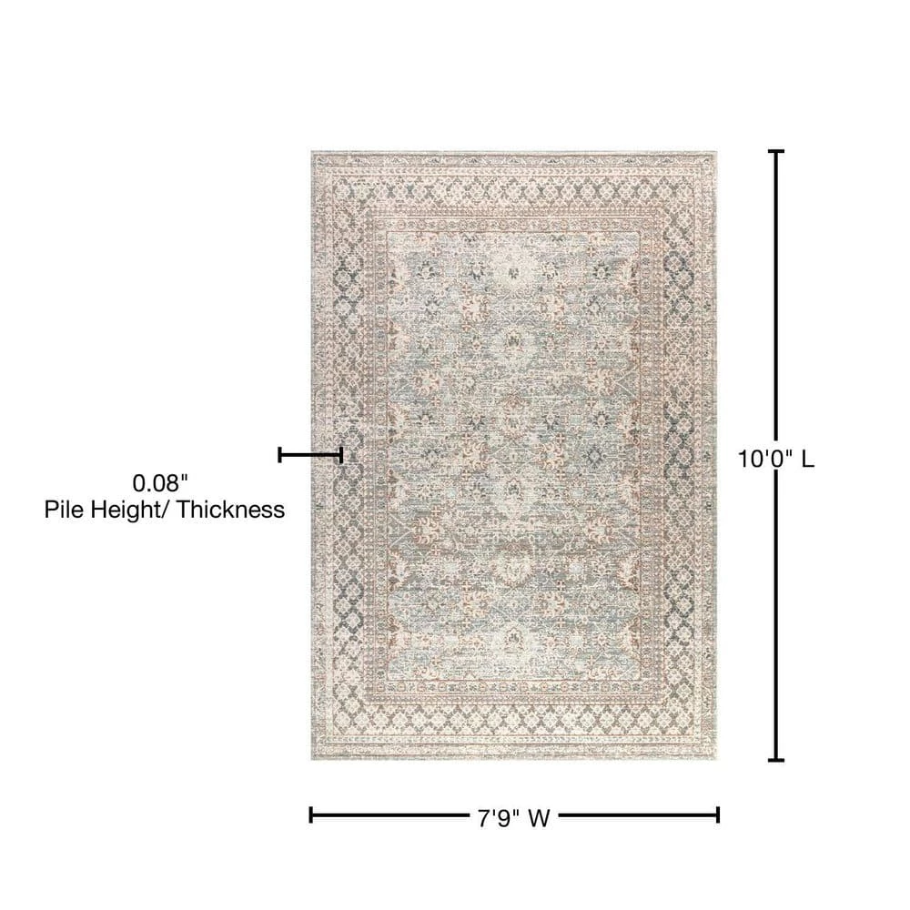 Stirling English Country Argyle Light Blue/Ivory 7 ft. 9 in. x 10 ft. Area Rug by JONATHAN Y - Image 12