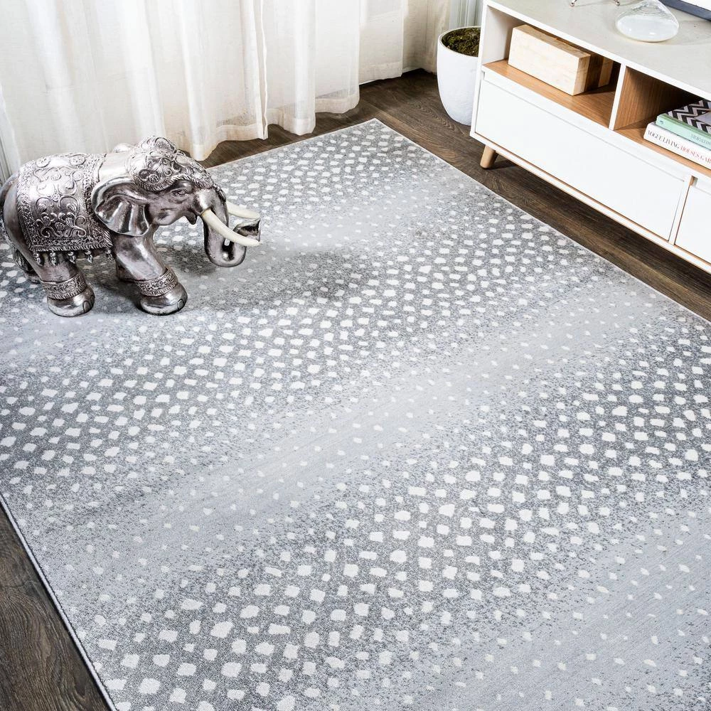 Antelope Light Gray/Cream 8 ft. x 10 ft. Modern Animal Print Area Rug by JONATHAN Y - Image 5