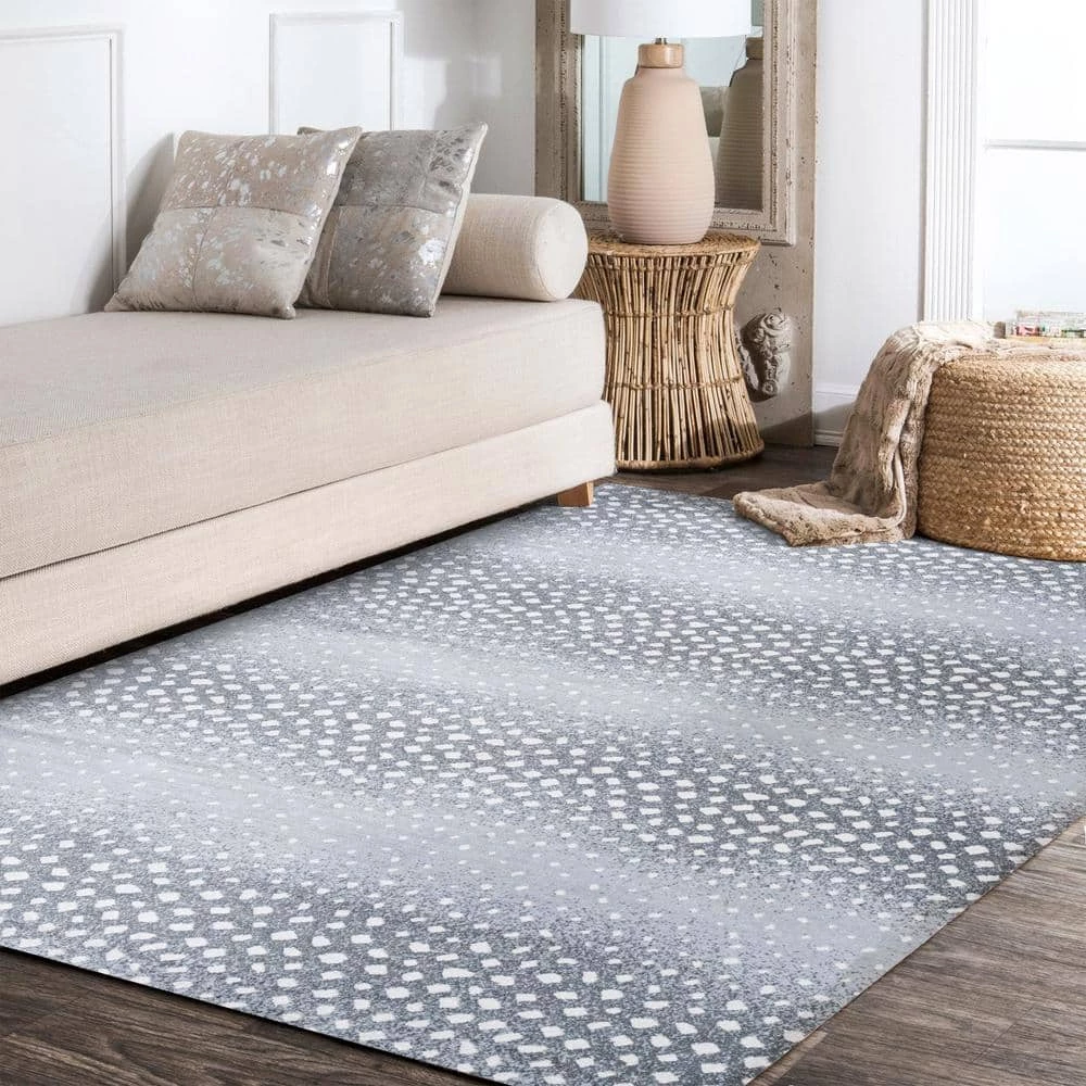 Antelope Light Gray/Cream 8 ft. x 10 ft. Modern Animal Print Area Rug by JONATHAN Y - Image 3