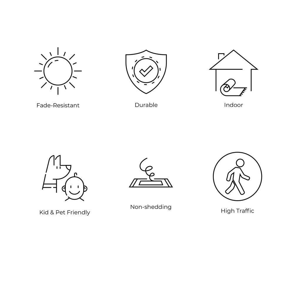 Lorena Ornate Light Gray/Dark Blue/Orange 2 ft. x 8 ft. Boho Medallion Area Rug by JONATHAN Y - Image 8