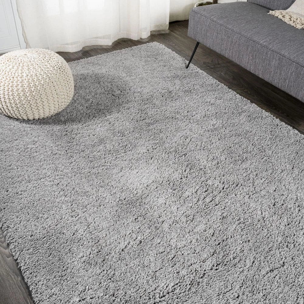 Groovy Solid Shag Charcoal 3 ft. x 5 ft. Area Rug by JONATHAN Y - Image 3