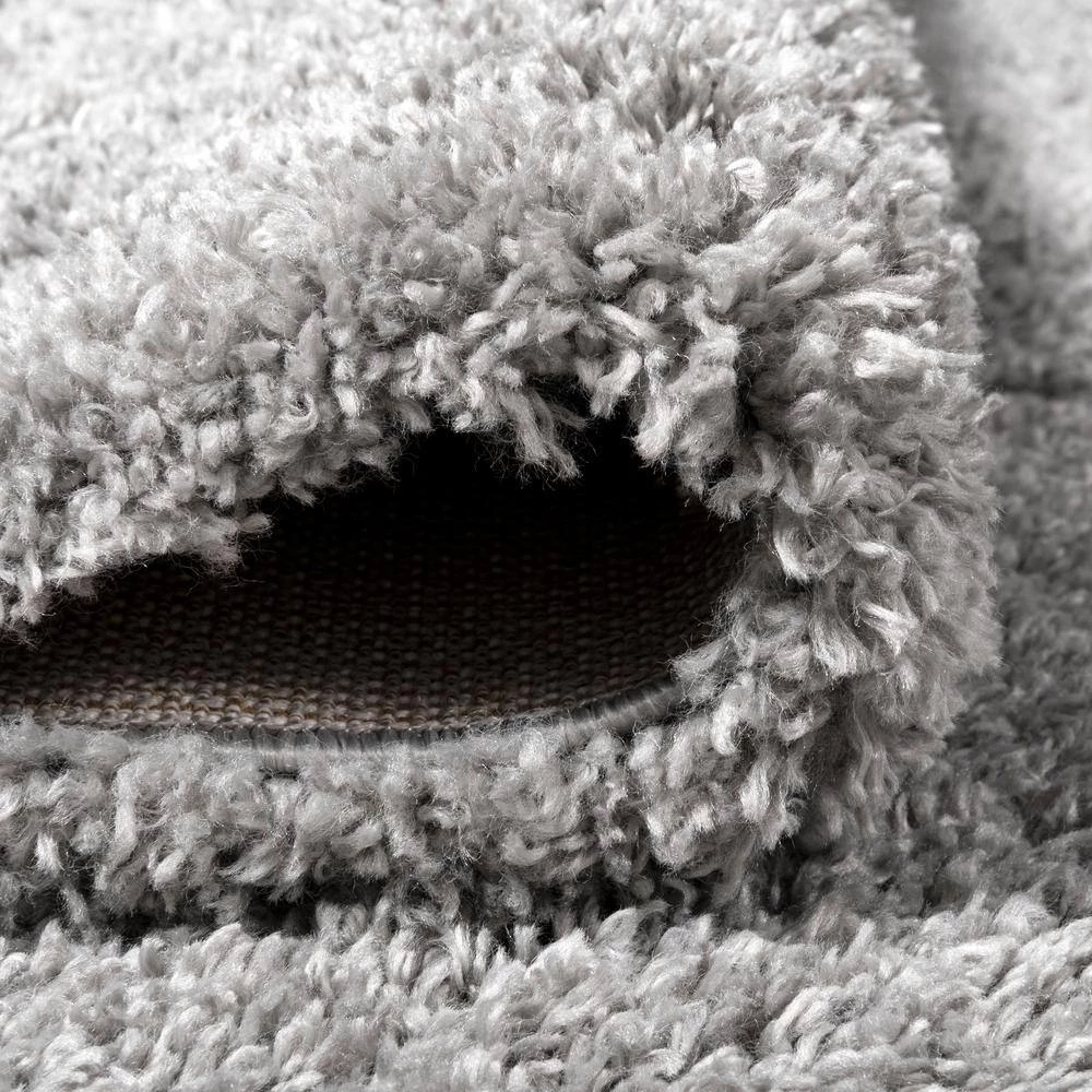 Groovy Solid Shag Charcoal 3 ft. x 5 ft. Area Rug by JONATHAN Y - Image 7