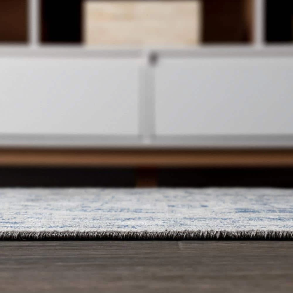 Modern Persian Vintage Grey/Navy 8 ft. x 10 ft. Medallion Light Area Rug by JONATHAN Y - Image 9