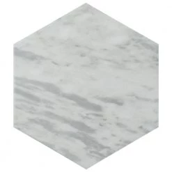 Classico Bardiglio Hex Light 7 in. x 8 in. Porcelain Floor and Wall Tile (7.5 sq. ft./Case) by Merola Tile