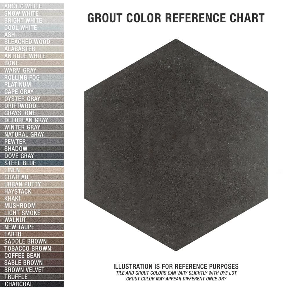 Vintage Hex Marengo 8-5/8 in. x 9-7/8 in. Porcelain Floor and Wall Tile (11.5 sq. ft./Case) by Merola Tile - Image 5