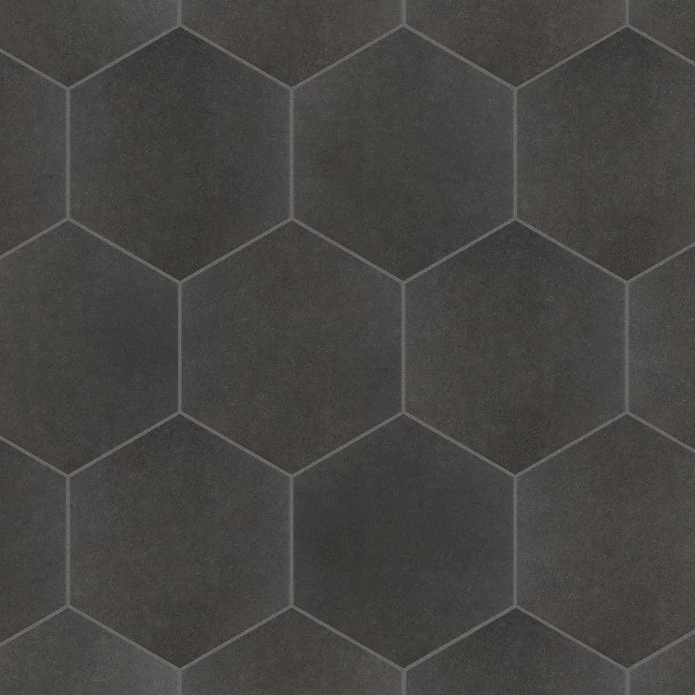 Vintage Hex Marengo 8-5/8 in. x 9-7/8 in. Porcelain Floor and Wall Tile (11.5 sq. ft./Case) by Merola Tile - Image 6