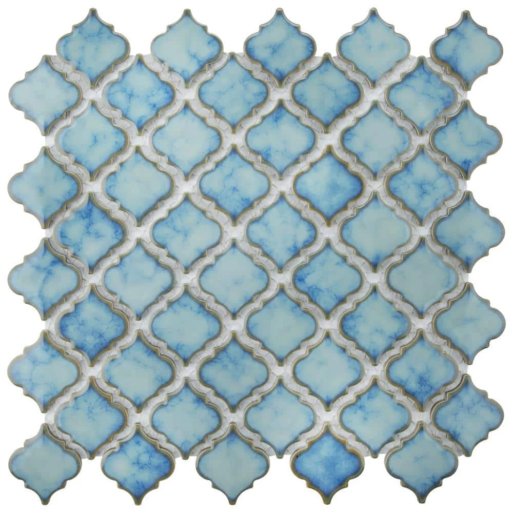 Hudson Tangier Marine 12 in. x 12 in. Porcelain Mosaic Tile (10.96 sq. ft. / Case) by Merola Tile - Image 11
