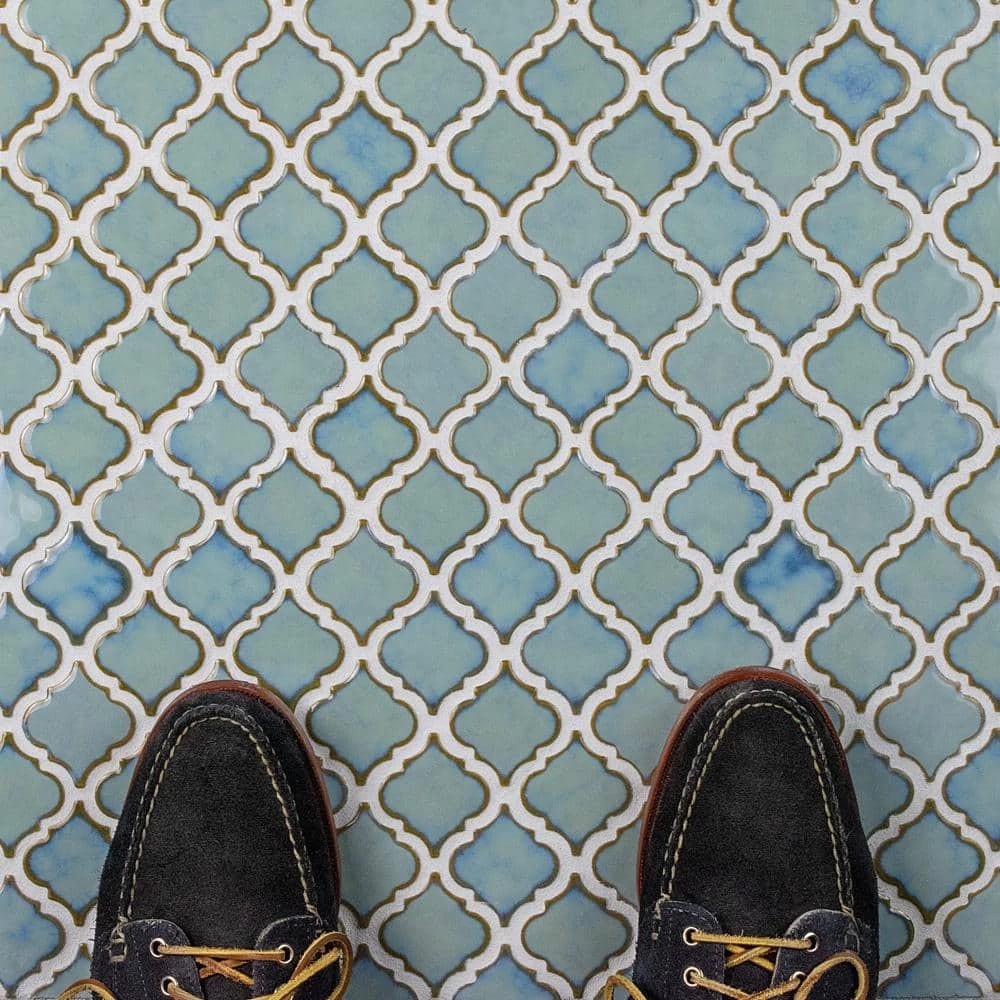 Hudson Tangier Marine 12 in. x 12 in. Porcelain Mosaic Tile (10.96 sq. ft. / Case) by Merola Tile - Image 12