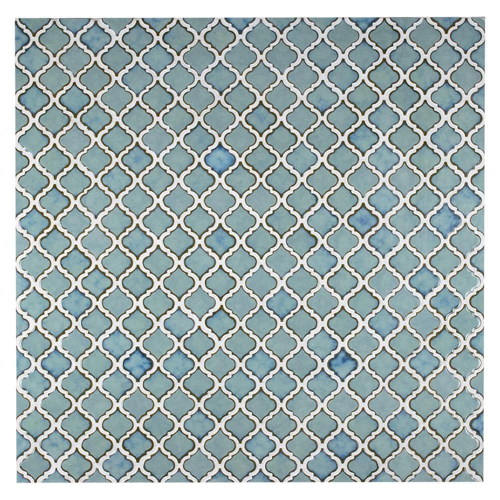 Hudson Tangier Marine 12 in. x 12 in. Porcelain Mosaic Tile (10.96 sq. ft. / Case) by Merola Tile - Image 7