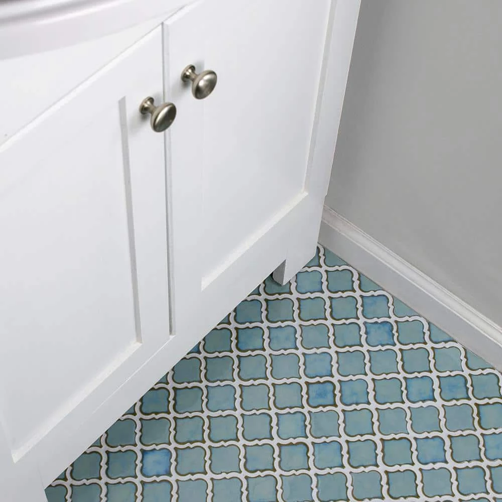 Hudson Tangier Marine 12 in. x 12 in. Porcelain Mosaic Tile (10.96 sq. ft. / Case) by Merola Tile - Image 13
