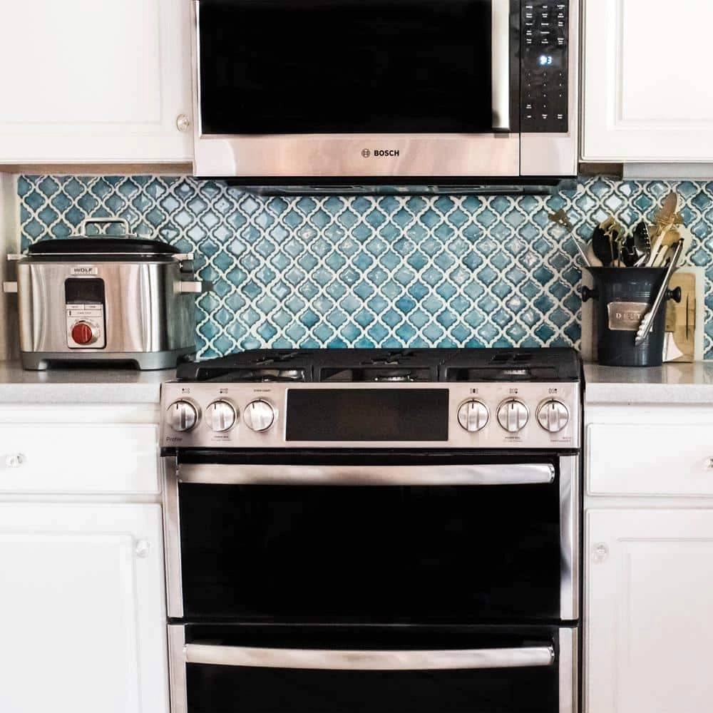 Hudson Tangier Marine 12 in. x 12 in. Porcelain Mosaic Tile (10.96 sq. ft. / Case) by Merola Tile - Image 2