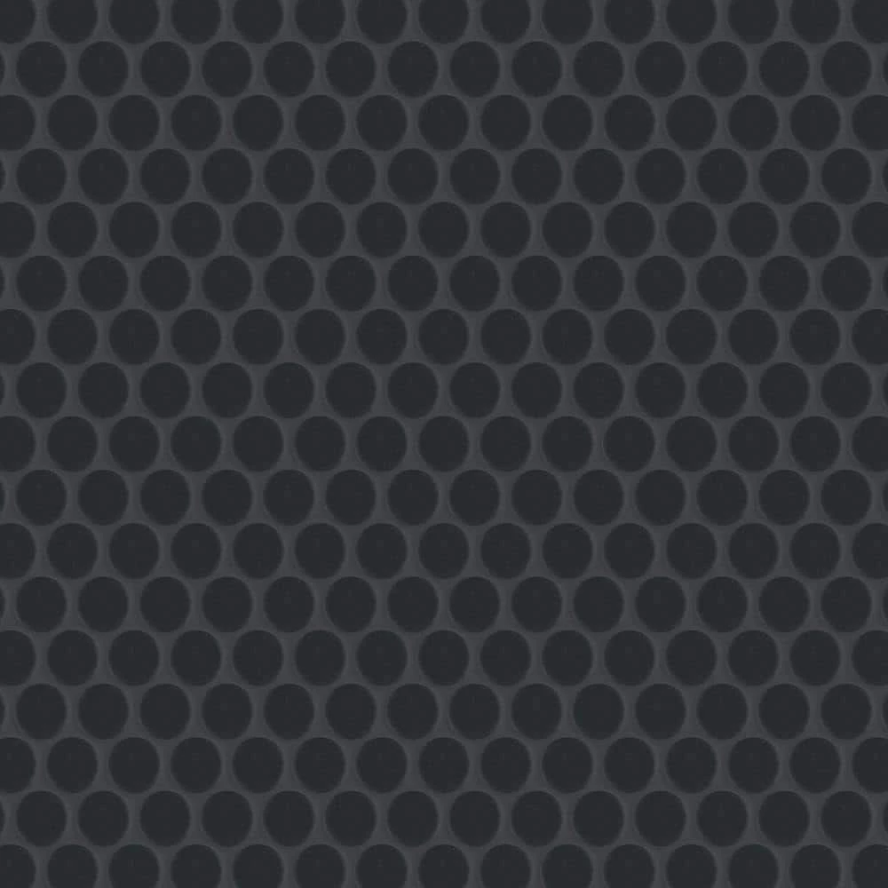 Hudson Penny Round Matte Black 12 in. x 12-5/8 in. x 5 mm Porcelain Mosaic Tile (10.74 sq. ft. / case) by Merola Tile - Image 15