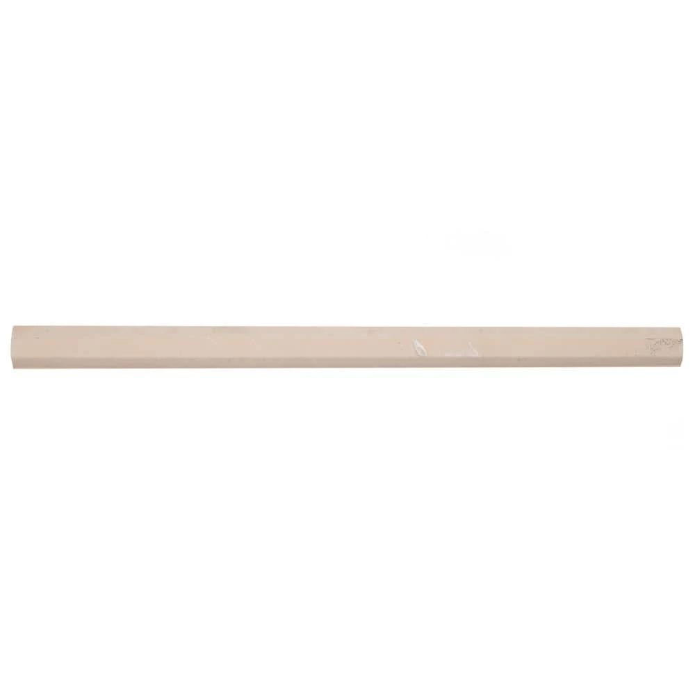 Chester Matte Nero 1/2 in. x 12 in. Ceramic Demi-Bullnose Wall Trim Tile by Merola Tile - Image 3