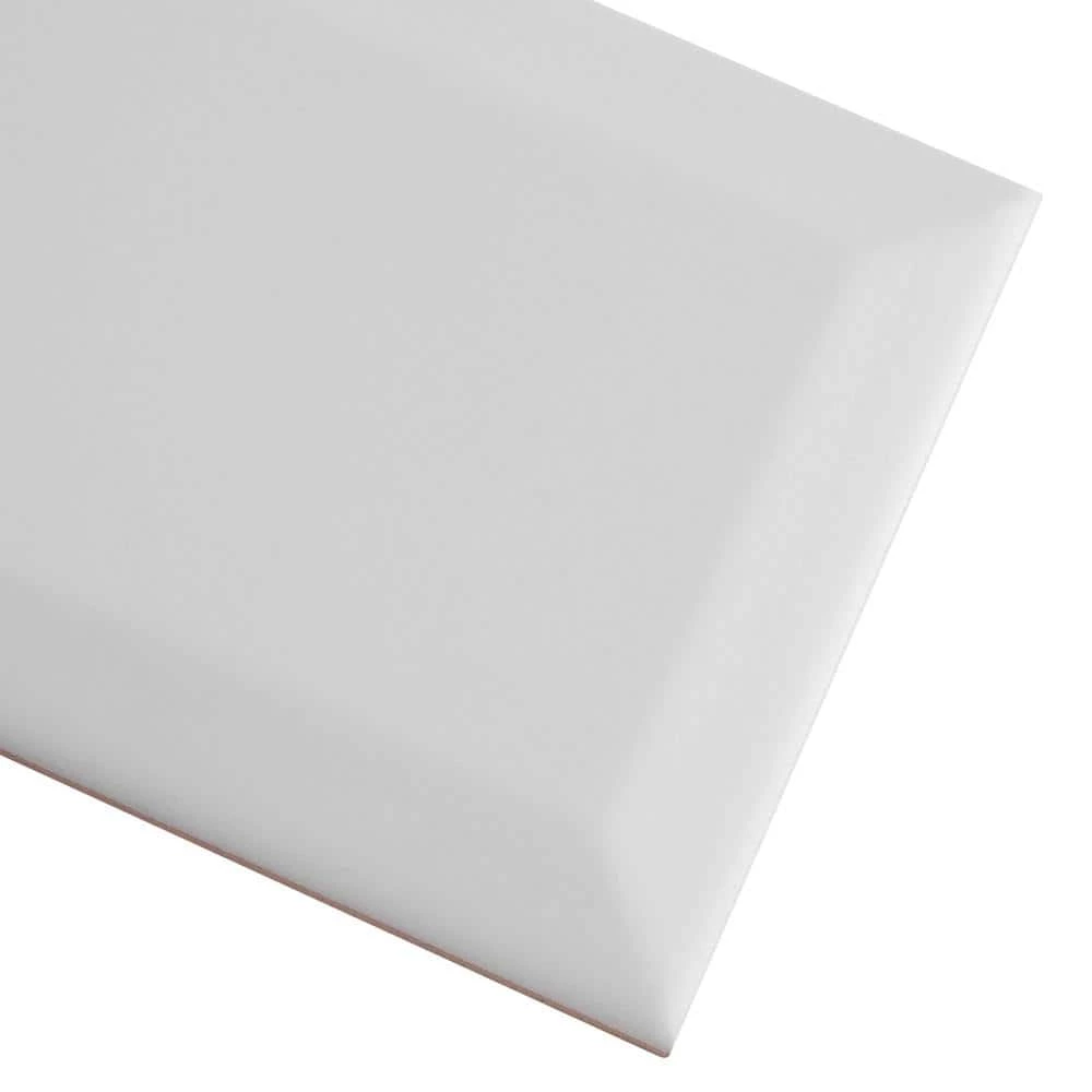 Crown Heights Beveled 3 in. x 6 in. Matte White Ceramic Wall Tile (6.03 sq. ft. /Case) by Merola Tile - Image 9