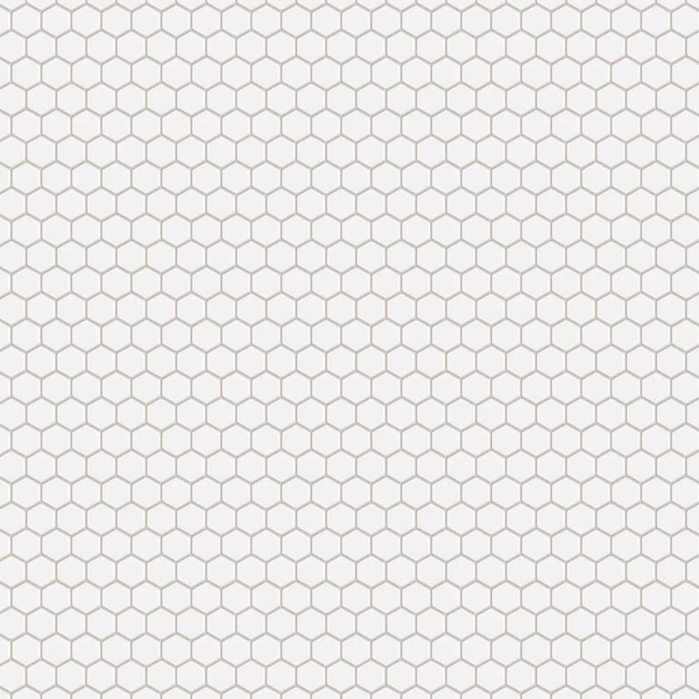 Metro Hex Matte White 10-1/4 in. x 11-7/8 in. Porcelain Mosaic Tile (8.6 sq. ft./Case) by Merola Tile - Image 10