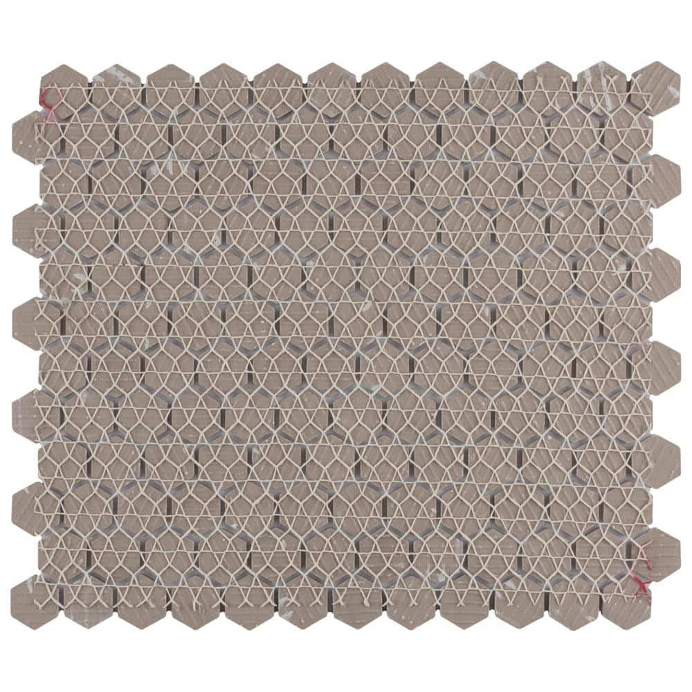 Metro Hex Matte White 10-1/4 in. x 11-7/8 in. Porcelain Mosaic Tile (8.6 sq. ft./Case) by Merola Tile - Image 11