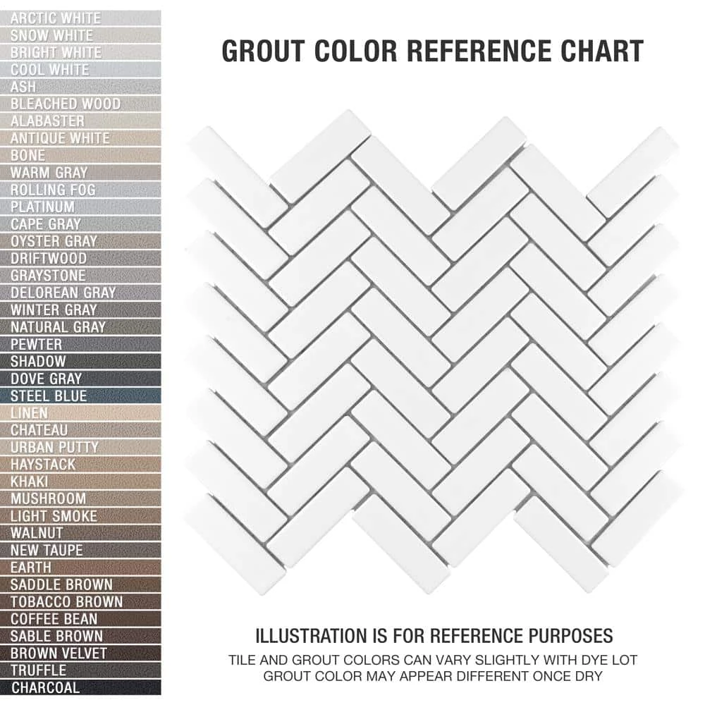 Metro Brick Herringbone Matte White 10-5/8 in. x 12-1/2 in. Porcelain Mosaic Tile (9.4 sq. ft./Case) by Merola Tile - Image 4