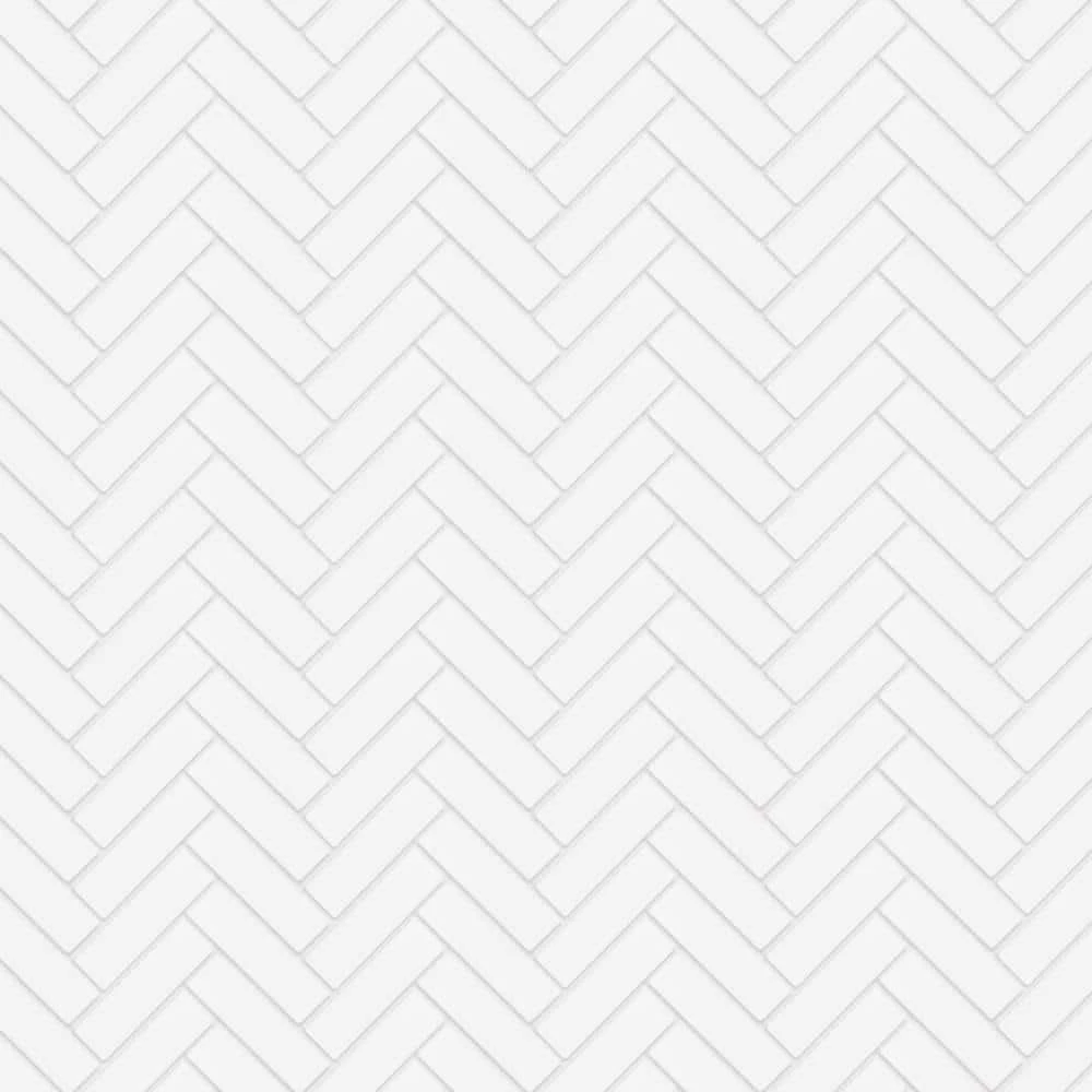 Metro Brick Herringbone Matte White 10-5/8 in. x 12-1/2 in. Porcelain Mosaic Tile (9.4 sq. ft./Case) by Merola Tile - Image 9