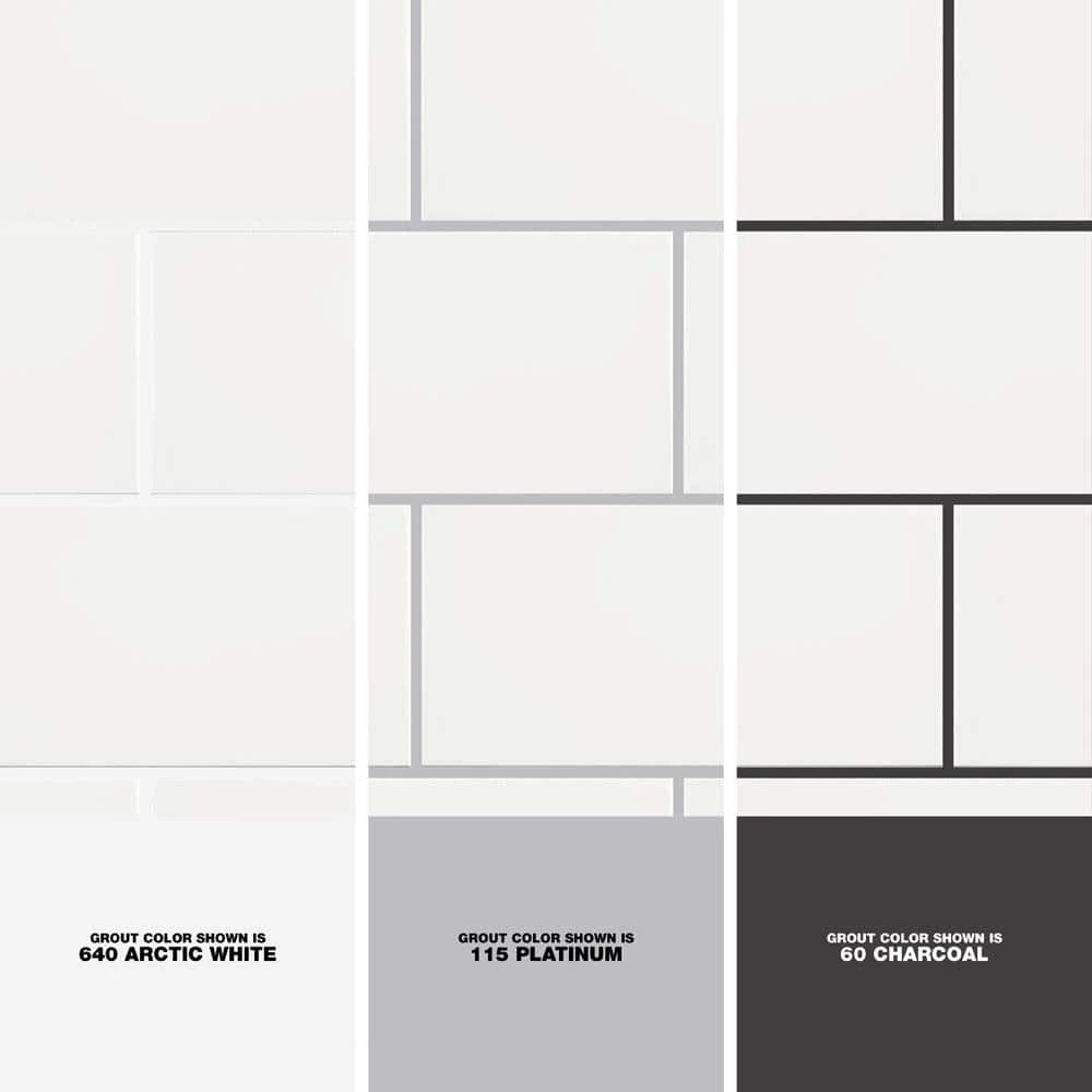 Projectos White 3-7/8 in. x 7-3/4 in. Ceramic Floor and Wall Tile (11.0 sq. ft./Case) by Merola Tile - Image 5