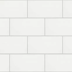 Projectos White 3-7/8 in. x 7-3/4 in. Ceramic Floor and Wall Tile (11.0 sq. ft./Case) by Merola Tile