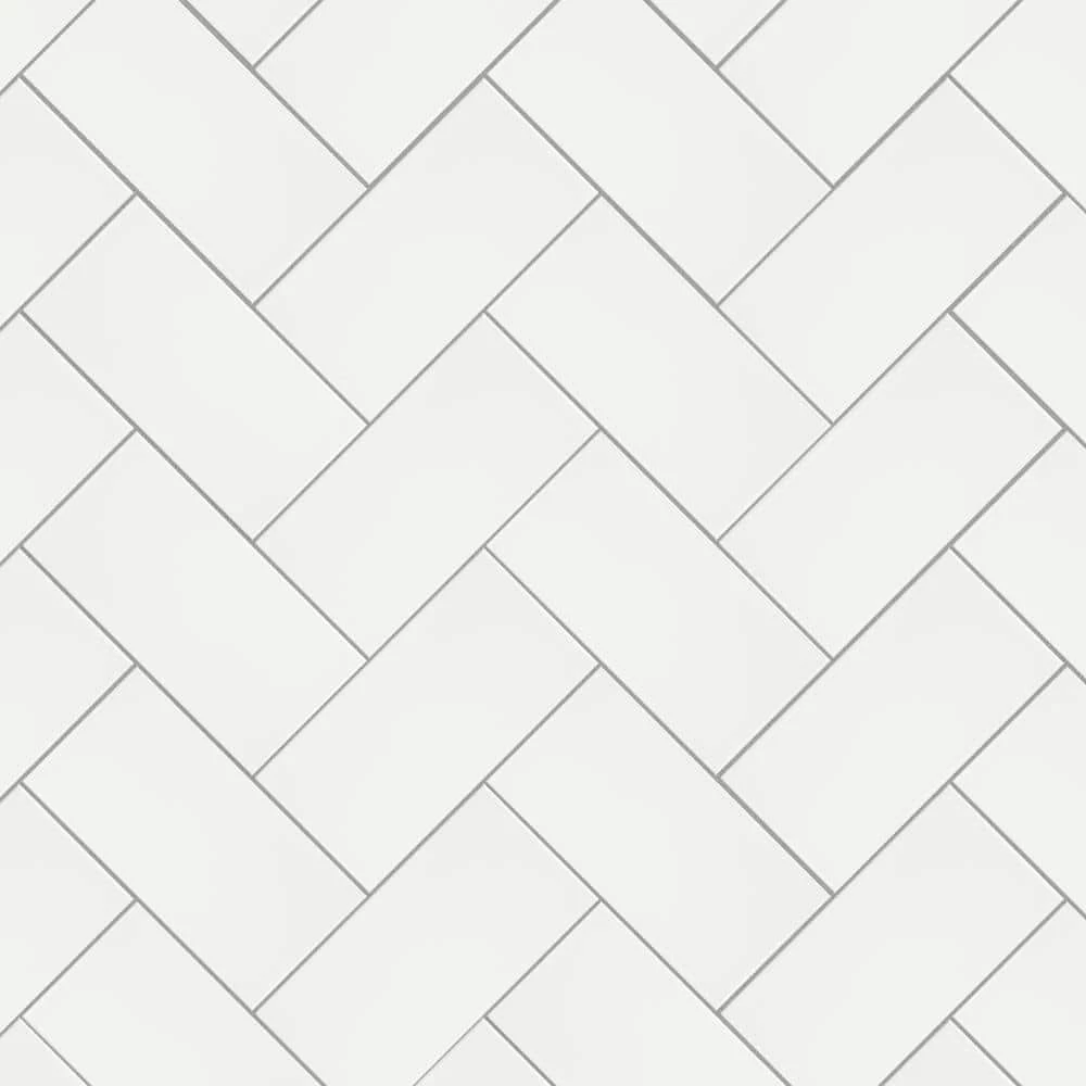 Projectos White 3-7/8 in. x 7-3/4 in. Ceramic Floor and Wall Tile (11.0 sq. ft./Case) by Merola Tile - Image 7