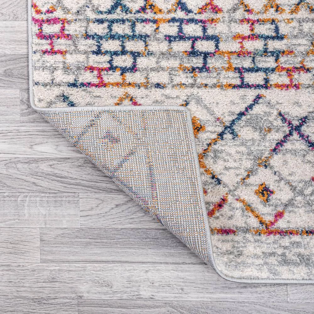 Arta Multi/Cream 8 ft. x 10 ft. Moroccan Vintage Geometric Area Rug by JONATHAN Y - Image 9