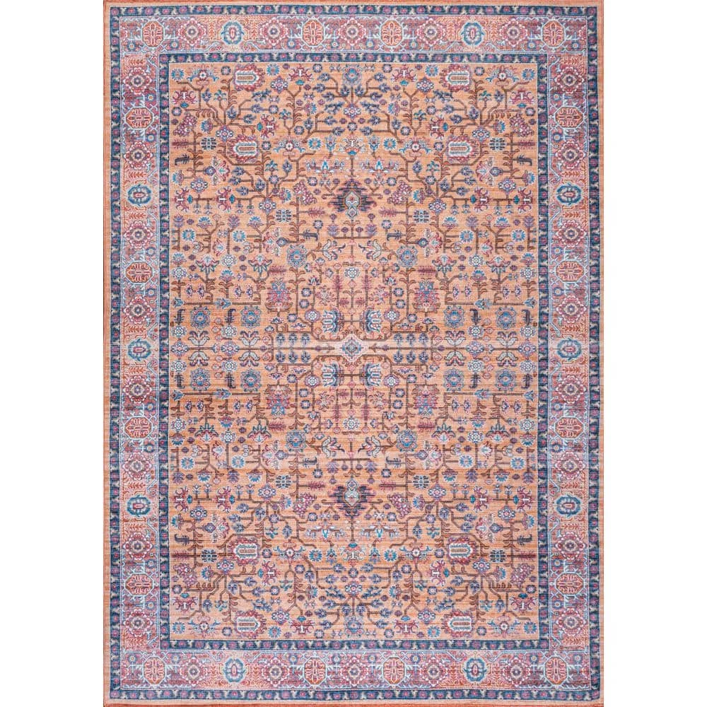 Kemer All-Over Persian Machine Washable Multi 5 ft. x 8 ft. Indoor Area Rug by JONATHAN Y