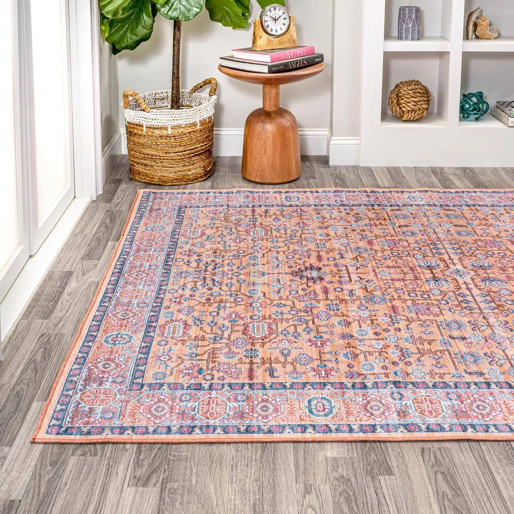 Kemer All-Over Persian Machine Washable Multi 5 ft. x 8 ft. Indoor Area Rug by JONATHAN Y - Image 7