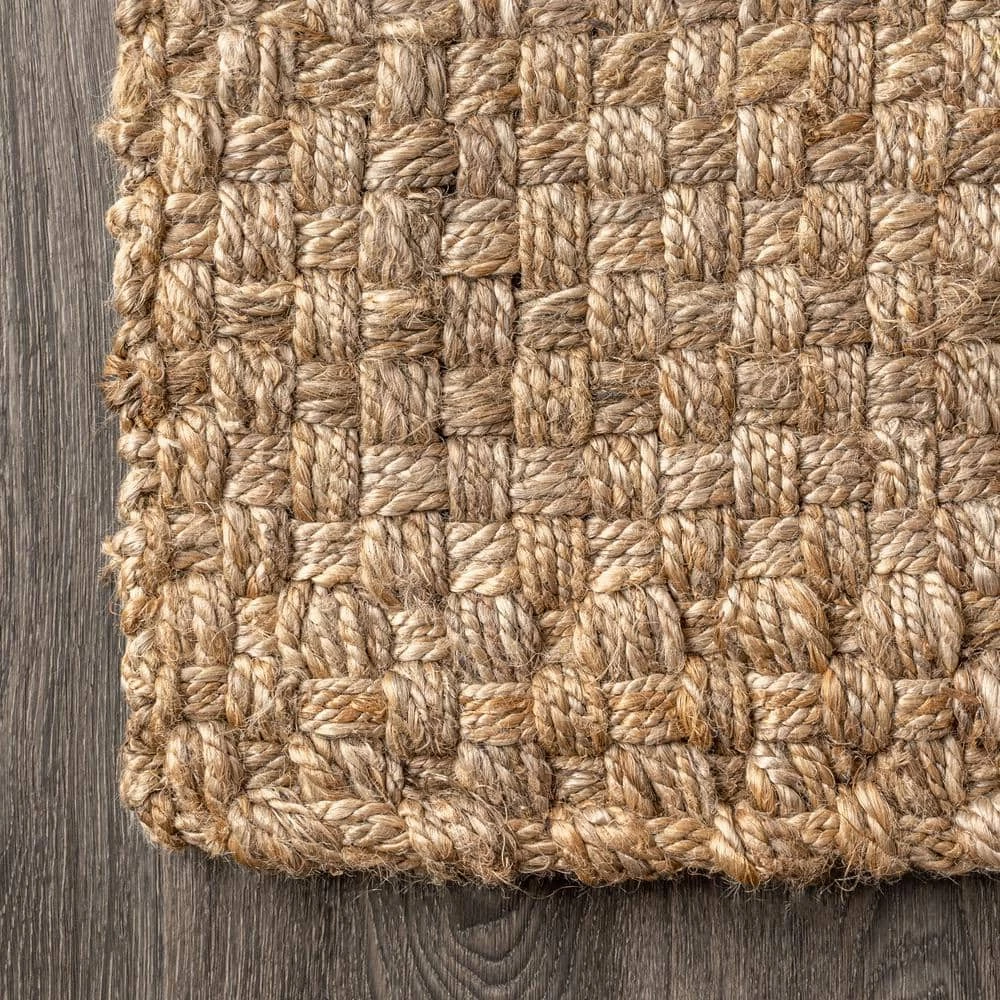 Natural 8 ft. x 10 ft. Estera Hand Woven Boucle Chunky Jute Area Rug by JONATHAN Y - Image 10